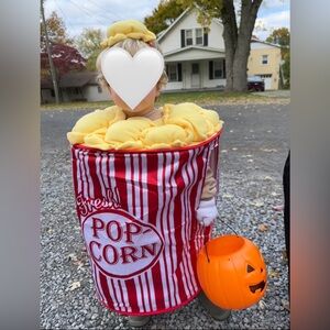 Popcorn Costume for Kids - Red and Yellow